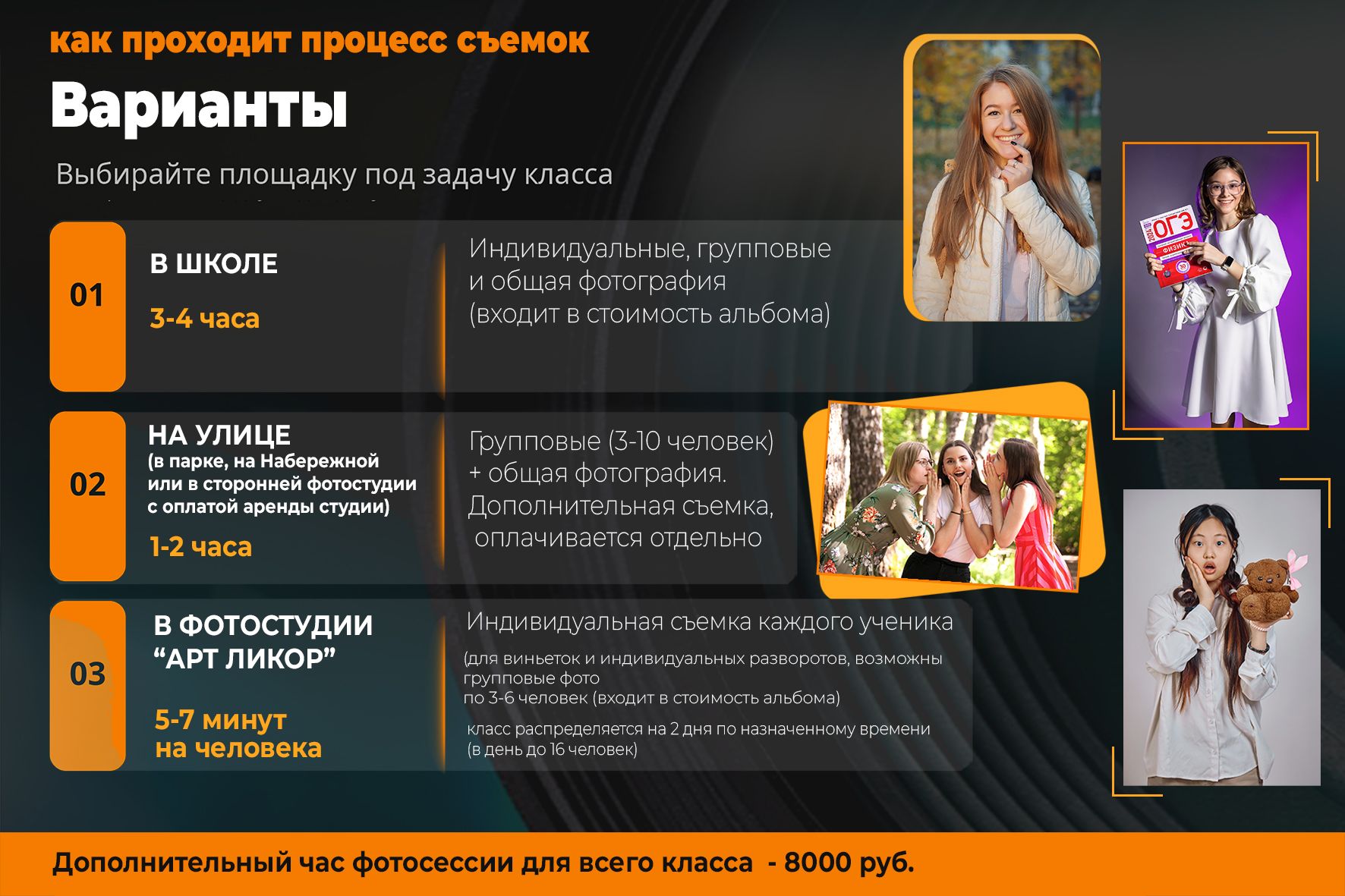 Как проходит съёмка